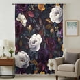 thumbnail image 1 of Garden Floral Sheer Curtains 84 Inches Long, Blossom Botanical Wildflower Light Filering Curtains, Breathable Simi Curtain Privacy Drapes for Living Room Bedroom Lightweight Window Treatment, 1 of 9