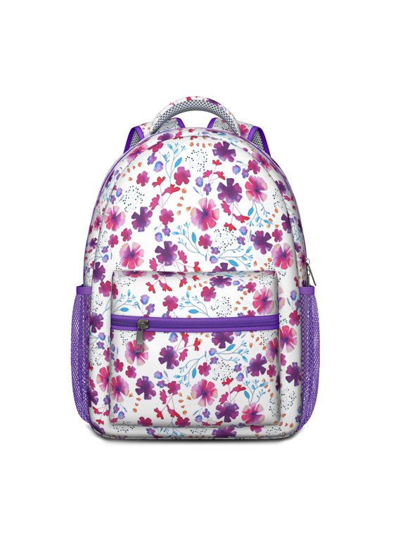 Garden Floral and Butterfly Backpack - Lightweight Ergonomic School Backpack