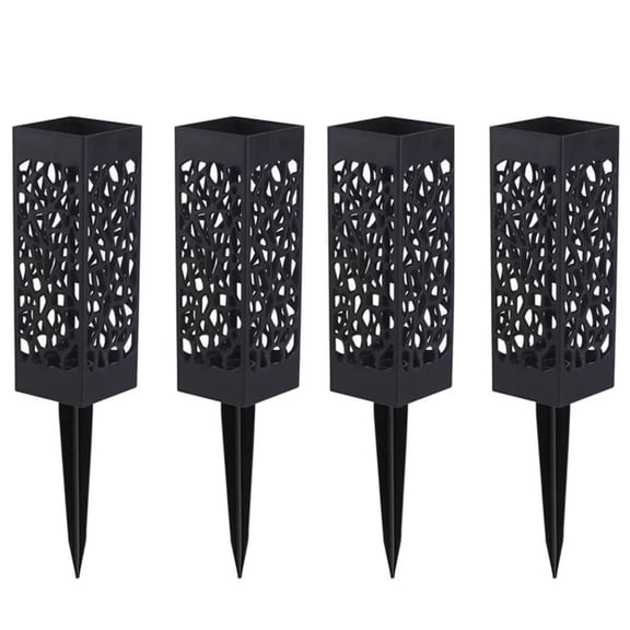 Garden Flower Basket Hollow Design Cemetery Vase With Large Drainage Holes Stable Column Design For Soil Fixation High - Quality Abs For Indoor Outdoor Decorations