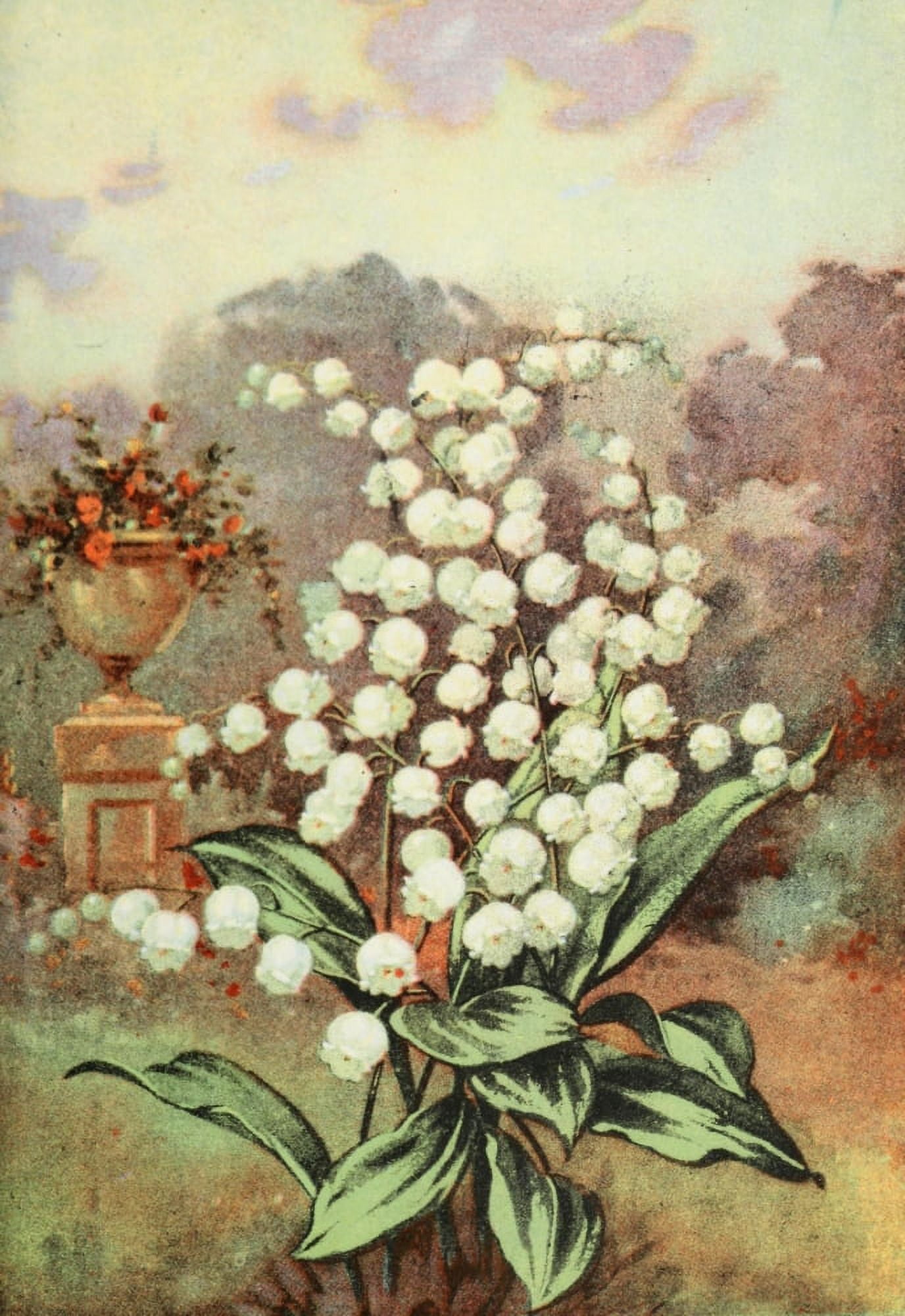 Garden Flowers 1926 Lily of the Valley Canvas Art - Myron Van Brunt (24 x 36)