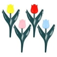 thumbnail image 1 of Garden Flowers Border Panels, Metal Flowers Landscape Fencing, Outdoor Decorative Edging, with Easy Interlocking Design, Flexible Layout, 15x29cm, for Garden Makeovers, 1 of 7