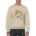 thumbnail image 1 of Garden Flowers Delight Sweatshirt Men -Sydenham Edwards Designs, Male x-Large, 1 of 4