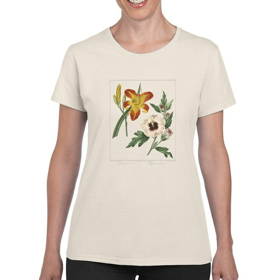 Garden Flowers Delight T-Shirt Women -Sydenham Edwards Designs, Female Small
