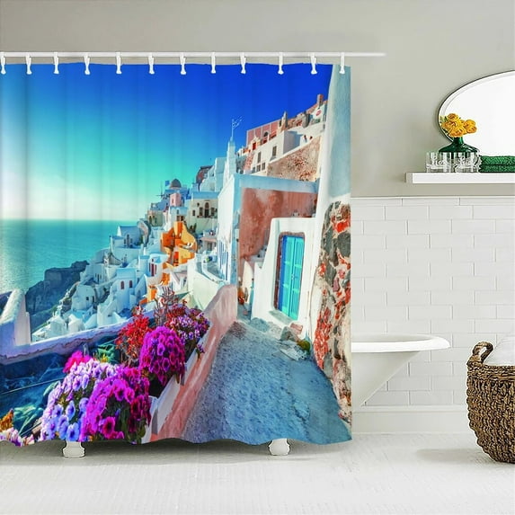 Garden Flowers Forest Landscape Shower Curtain Love Tree Bathroom Curtain Frabic Waterproof Bath Curtains for Bathroom