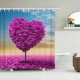 thumbnail image 1 of Garden Flowers Forest Landscape Shower Curtain Love Tree Bathroom Curtain Frabic Waterproof Bath Curtains for Bathroom, 1 of 5