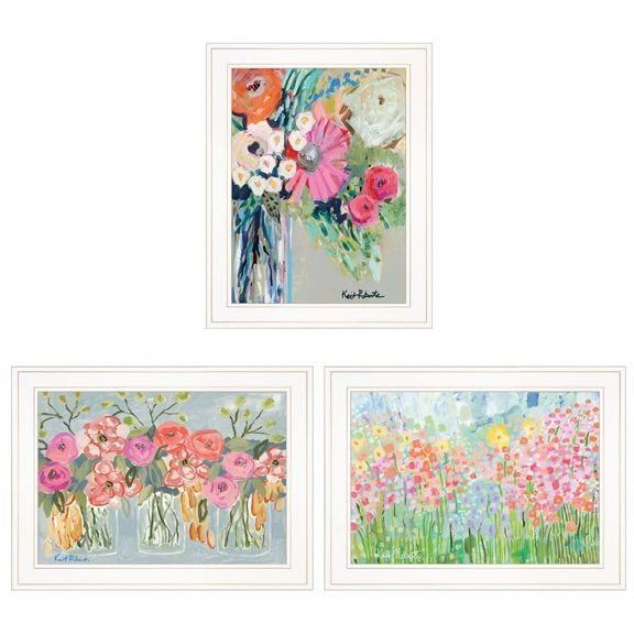 Garden Flowers III by Kait Roberts Print Wall Art Wood Multi-Color