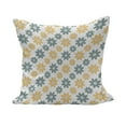 thumbnail image 1 of Garden Fluffy Throw Pillow Cushion Cover, Lively Wildflowers Daisies Retro Fashion Spring Nature Print, Decorative Square Accent Pillow Case, 28" x 28", Almond Green Mustard, by Ambesonne, 1 of 5