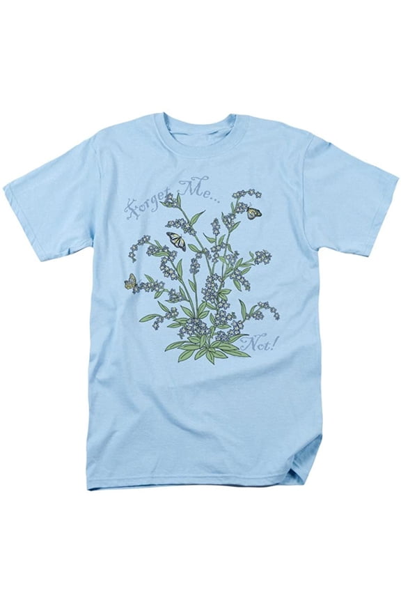 forget me not flowers funny adult t-shirt tee