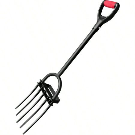 Garden Fork Pitchforks For Digging Composting Spading Long Hand Tiller Cultivator 5 Tine 45 Inches