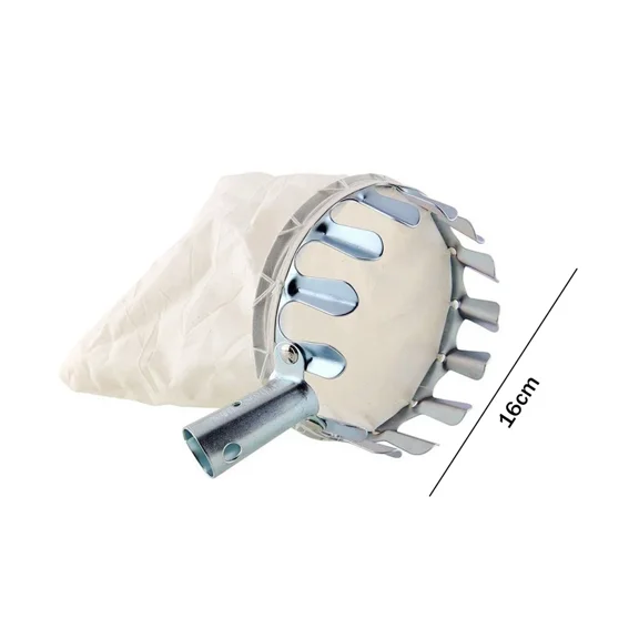 Garden Fruit Picker Head Orchard Apple Pears Orange High Tree Picking Tool Fruit Catcher Pouch Detachable Farm Fruits Collector