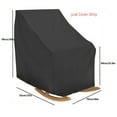 thumbnail image 1 of Garden Furniture Outdoor Chair Cover,Waterproof Dust Cover,210d Cloth,Protect Balcony Patio Rain Snow Chair Sofa Table Covers (Black 70x83x99cm), 1 of 6