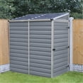 thumbnail image 1 of Garden Games Skylight Lean To Shed Metal Storage Sheds, 4 x 6 ft, Gray, 1 of 1