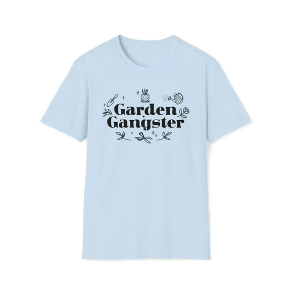 Garden Gangster, Gildan Unisex Softstyle T-Shirt, Plant Graphic Tee, S-3XL