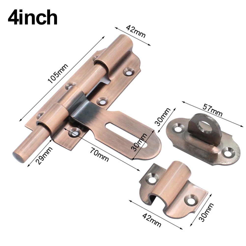 Garden Gate Bolts，Slide Door Bolt Locks Latch for External Internal