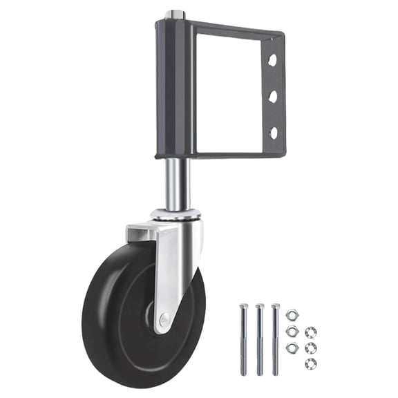 Garden Gate Wheel Spring Loaded Gate Caster with 360 Swivels Heavy Duty Gate Wheel for Outdoor Wooden Gate Fence