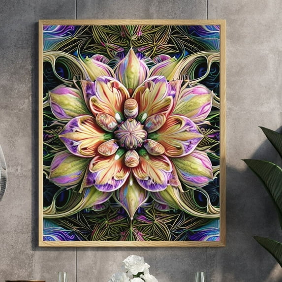 Garden Gems - Intricate Flower Canvas Wall Art