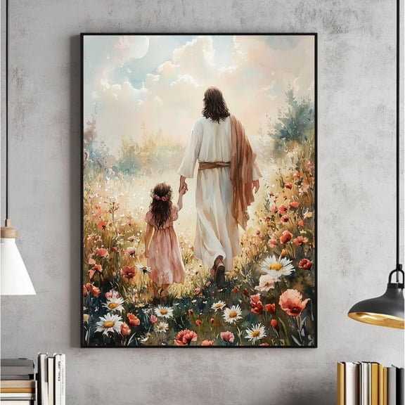 Garden Of Gethsemane Wall Art, Picture Of Jesus Praying, Jesus, Christian Printable, Bible, Jesus Print, Christian, Jesus Poster Warm Present Vintage UNFRAMED Poster Size 24x36