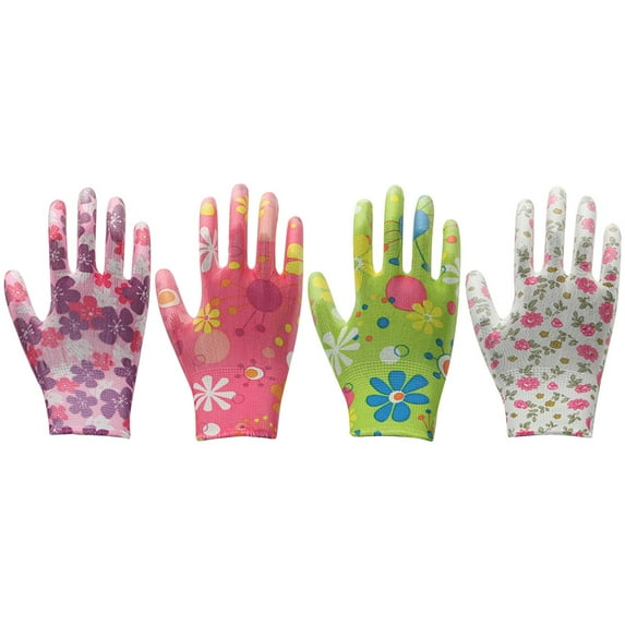 Garden Gloves S Women'S, Womens Garden Gloves Medium Gloves Gardening Labor Gloves Wear Multi Color Work Gloves Printing Coating Gloves