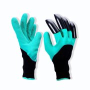 Garden Gloves with Claws on Right Hand for Digging Raking Planting and Rose Pruning - Safety Work Gloves - Gardening Gifts