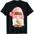 thumbnail image 1 of Garden Gnome Coffee Drinker Cute Fun Caffeine Lovers Gnomes T-Shirt, 1 of 4