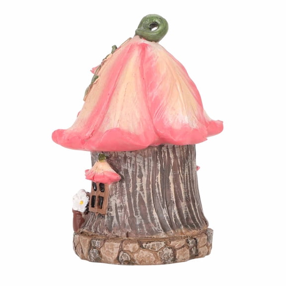 Garden Gnome Fairy House Resin Figurine for Yard Lawn Decor