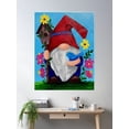 thumbnail image 1 of Garden Gnome Poster Wall Art, Modern Wall Decor For Living Room Bedroom, 24x36 UNFRAMED, 1 of 3
