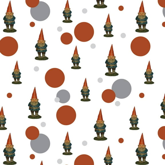 Garden Gnome Premium Gift Wrap Wrapping Paper Roll Pattern