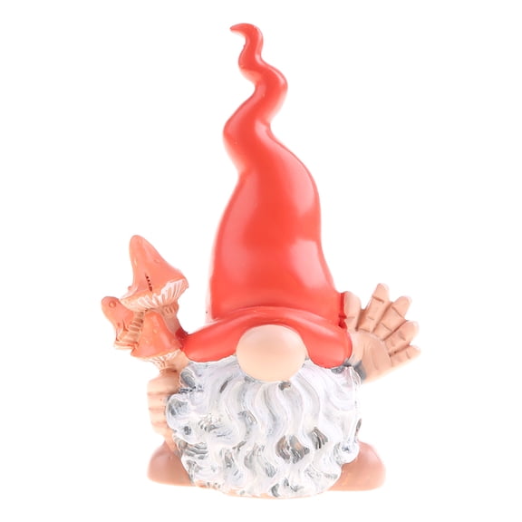 Garden Gnome Statue Rainbow Flower Swedish Tomte Yard Decoration Front Porch Dwa