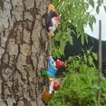thumbnail image 1 of Garden Gnome Tree Hugger Statues Outdoor Decoration Climbing Dwarf Resin Hanging Ornament for Yard Art Patio Porch Creative Gift for Garden Lovers _ Style B, 1 of 7