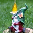 thumbnail image 1 of Garden Gnome with Torch Flame, Garden Gnome Statue, Solar-Powered LED Light, Outdoor Yard Decoration, Gift for Housewarming, Birthday, All Occasions, 1 of 6