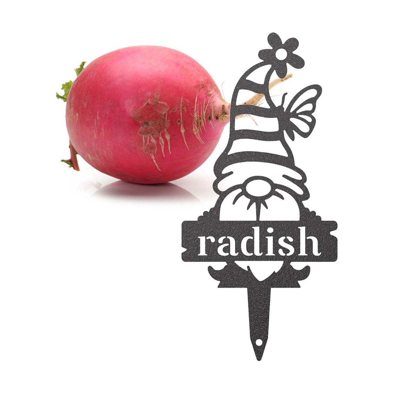 Garden Gnomes Plant Markers Indoor & Outdoor Herb Garden Stakes Fruit