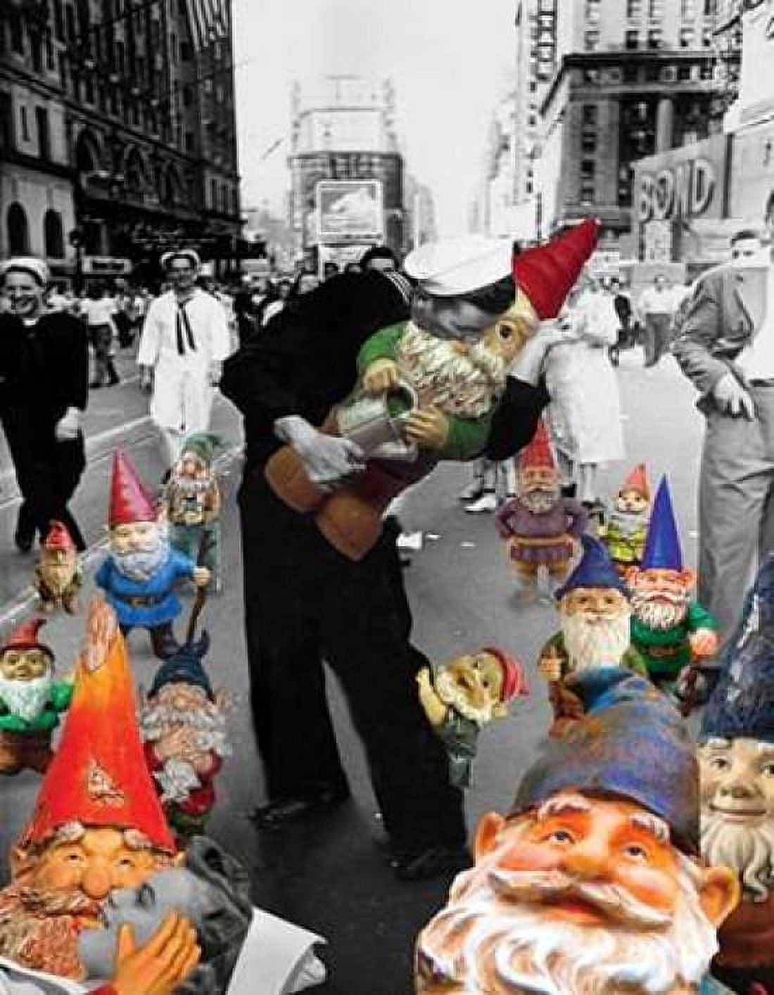 Garden Gnomes - VJ Day Canvas Art - Barry Kite (22 x 28)
