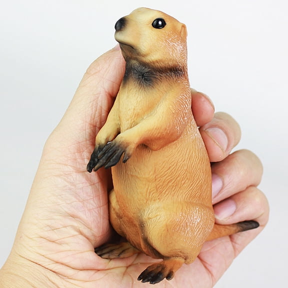 TABLZONE Groundhog Gift Animal Ornament Brown Plastic 1Pack
