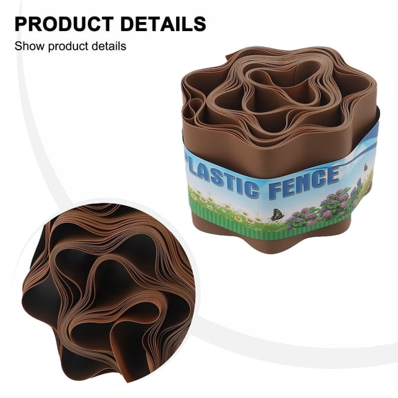 Garden Grass Lawn Edge Border Fence Path Flexible Lawn Edging Border Fence PP 20Cmx9M Smile Home