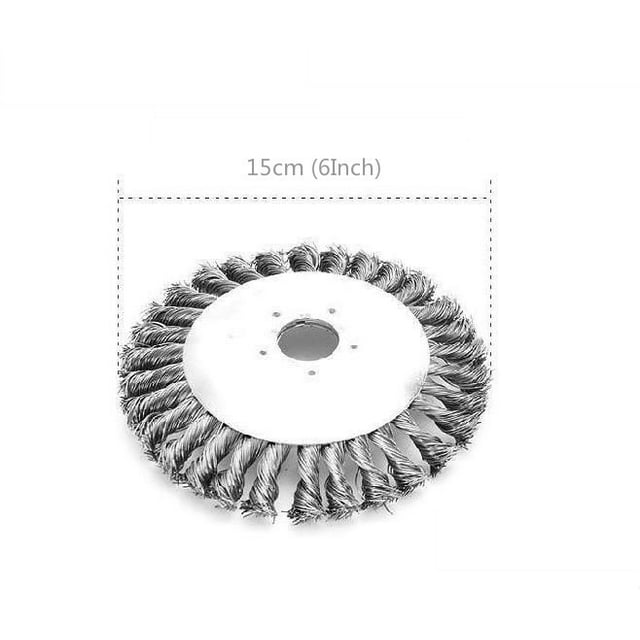 Garden Grass Trimmers Strimmer Head Wire Brush Solid Steel Wheel Weed ...