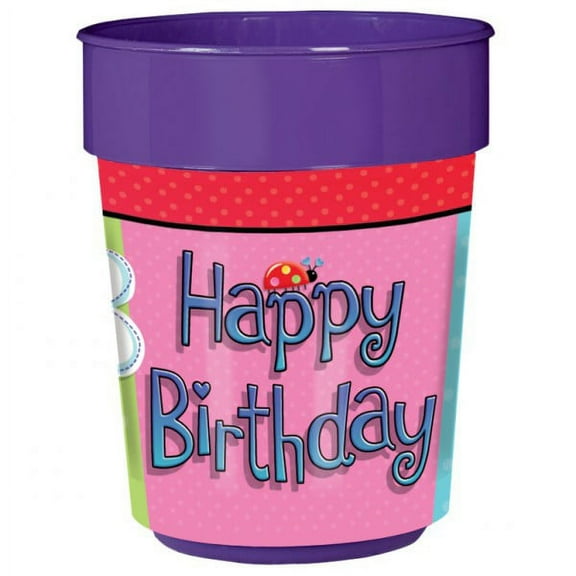 Garden Gril Plastic Party 16 oz Cup