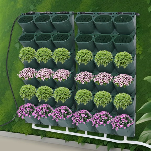 Garden Growing System, Planters Self-Watering System, Wall Mounted Vertical Garden Planter