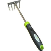Garden Guru Stainless Steel Hand Rake Cultivator Tiller Tool - Stainless Steel for Ultimate Strength - Rust Resistant - Ergonomic Handle - Gardening Cultivating Loosening Weeding Mulching