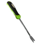 Garden Guru Dandelion Weeder Tool with 2-Pronged Tip and Ergonomic Handle, Stainless Steel Weed Puller for Gardening, Rust Resistant Hand Weeder Tool