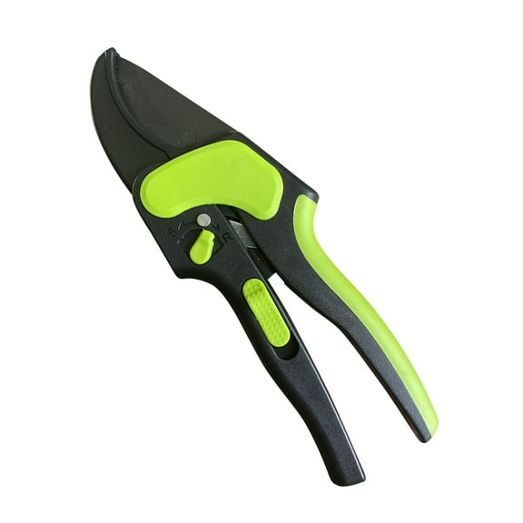 GARDEN GURU Dual Mode Ratchet Hand Pruning Shears - 2 in 1 Professional Garden Clippers with Ergonomic Grip - Makes Tough Cuts Easy