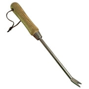 Garden Guru Eco Dandelion Weeder Tool w/ Ergonomic Wood Handle - 100% Recycled Stainless Steel - Rust Resistant - FSC Certified Wood - Weed Puller for Planting Weeding Flower & Vegetable Care
