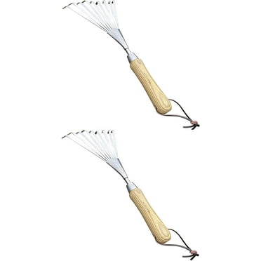 Garden Guru Eco Hand Rake Soil Tiller - 100% Recycled Stainless Steel - Rust Resistant - FSC Certified Wood Ergonomic Handle - Great for Gardening Cultivating Loosening Soil & Spreading Mulch (2)