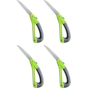 Garden Guru Folding Pruning Saw with Ergonomic Handle, Safety Lock and Rust-Resistant Steel Blade 4 Pack