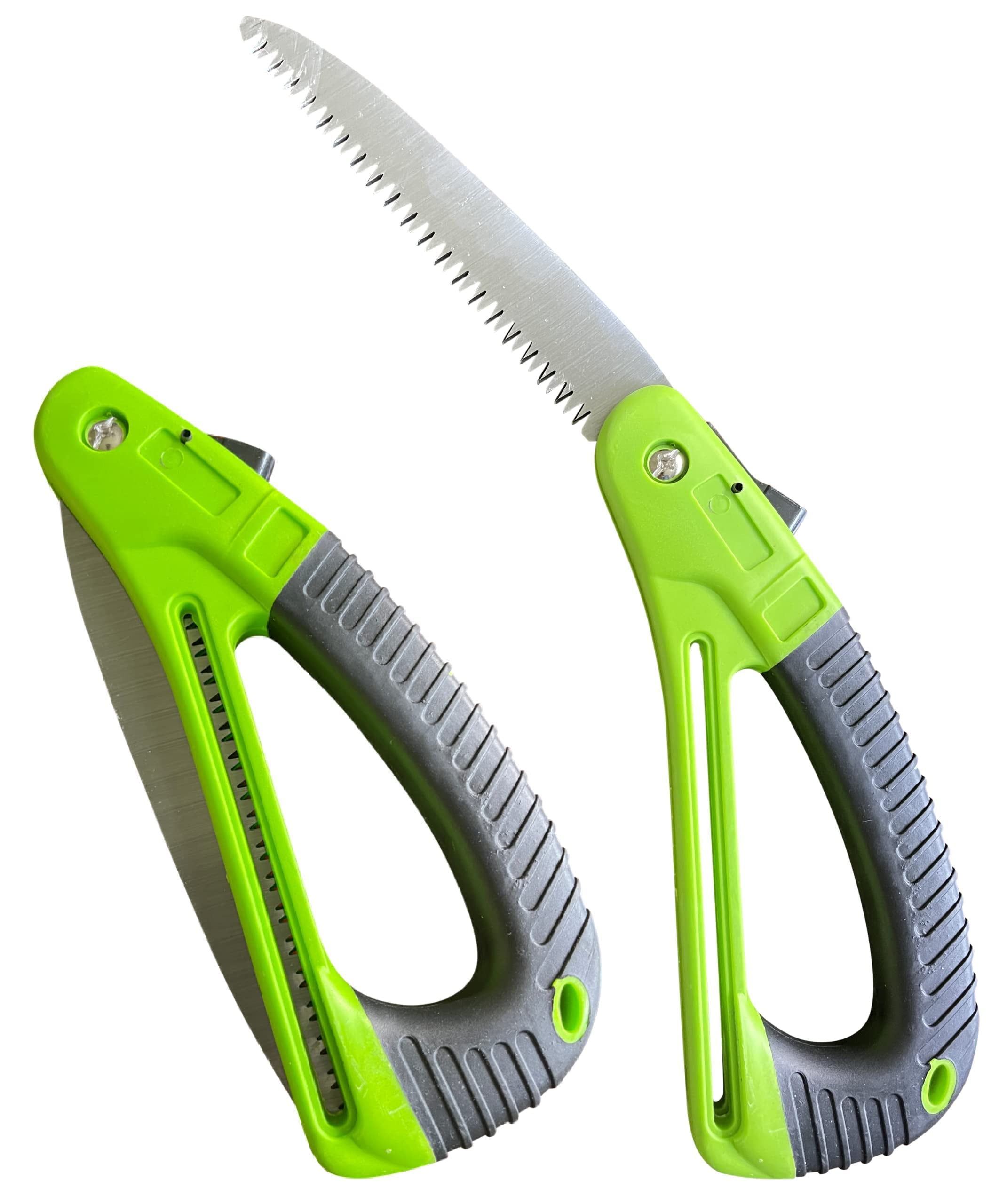 Garden Guru Folding Pruning Saw with Ergonomic Handle, Safety Lock and
