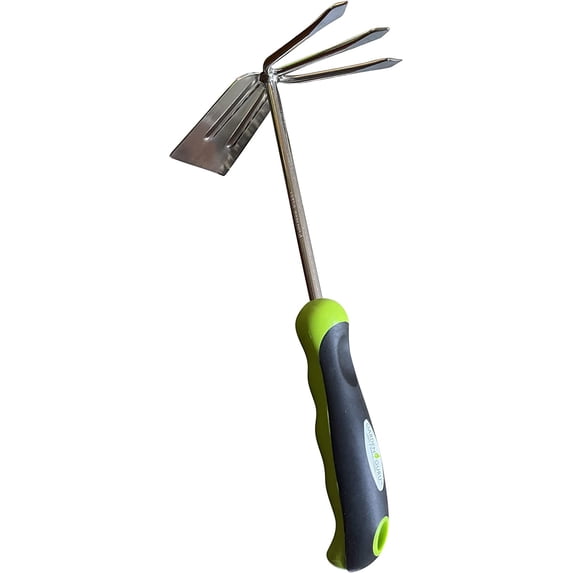 Garden Guru Hand Cultivator Rake Hoe Tiller Tool, Stainless Steel ...