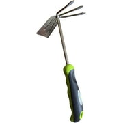 Garden Guru Hand Cultivator Rake Hoe Tiller Tool - Stainless Steel for Ultimate Strength - Rust Resistant - Ergonomic Handle - Great for Gardening Cultivating Loosening Weeding