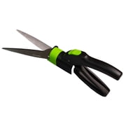 Garden Guru Hand Grass Clipper Scissors 360 Degree Rotatable Cutter Head - Ultra Sharp Stainless Steel Grass Shears - Comfort Grip Handles - Perfect for Edging Lawn, Trimming Shrubs & Flowers