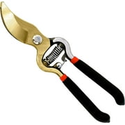 GARDEN GURU Indestructible Titanium Garden Clippers Professional Bypass Hand Pruner Pruning Shear with Comfort Grip Handles for Gardening Trimming and Yard Work Hardened Steel & Titanium Blade
