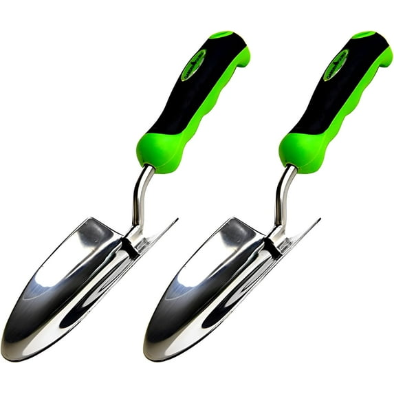 Garden Guru Ultimate Gardening Tool, Super Strong Stainless Steel with Ergonomic Grip for Effortless Weeding, Transplanting, and Digging (2 Pack)