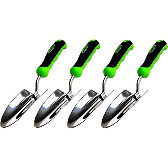 Garden Guru Ultimate Gardening Tool, Super Strong Stainless Steel with Ergonomic Grip for Effortless Weeding, Transplanting, and Digging (4 Pack)